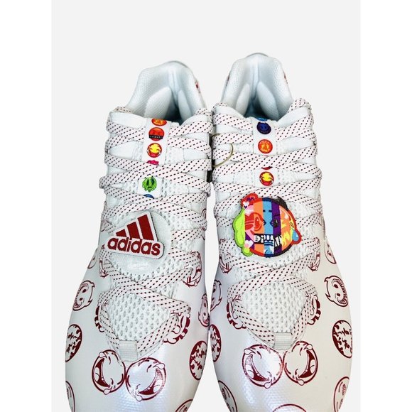 Adidas Freak 22 Big Mood GZ6901 Emoji White/Red Football Cleats Mens Size 14 - Picture 11 of 11